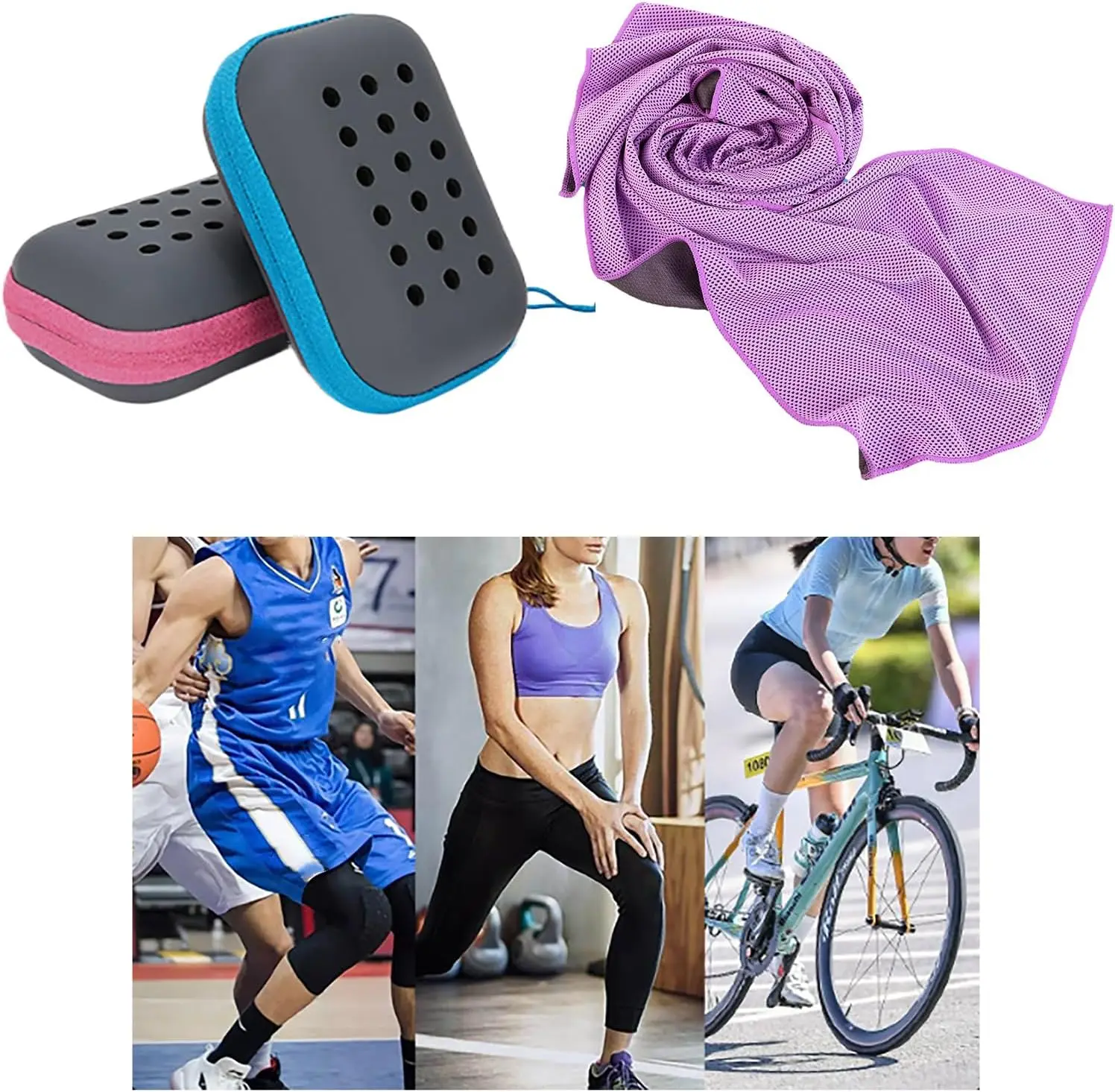 Summer sports running fitness use ultra-fine fiber towels, soft and breathable cool towels, ice sensation cooling towels, portab - view 5