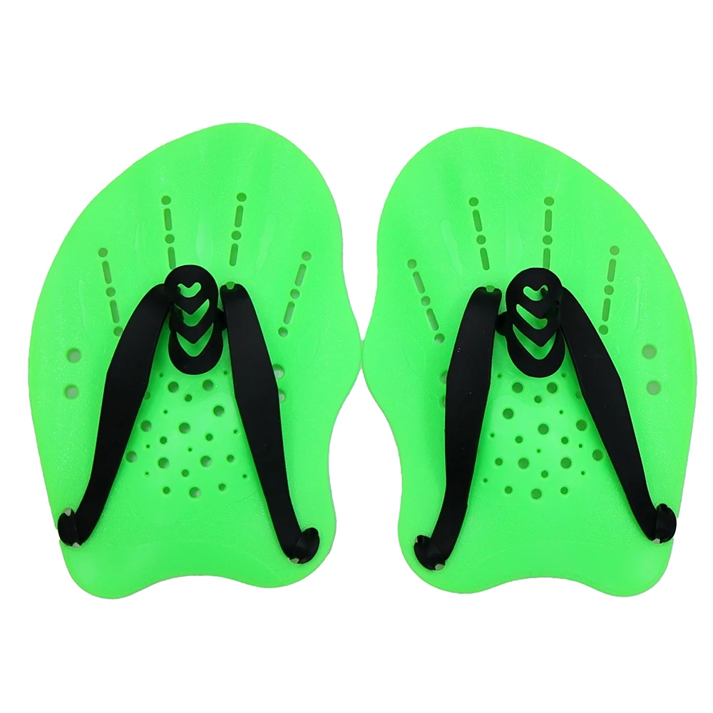 Schwimmtrainings-Handflossen, Schwimmpaddel, Freestyle-Schwimm-Froschflossen mit verstellbaren Silikonbändern – Detail 13