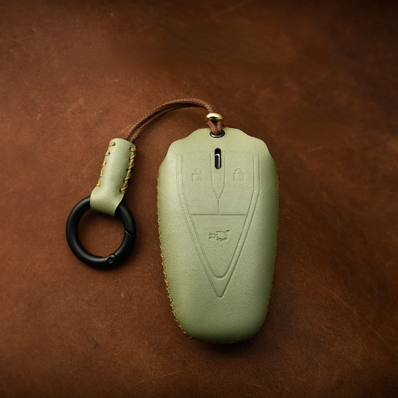 Suitable For Chang An  Oshan Z6 3-4  Buttons Leather Car Remote Key Case Cover Anti Scratch and Wear-resistant