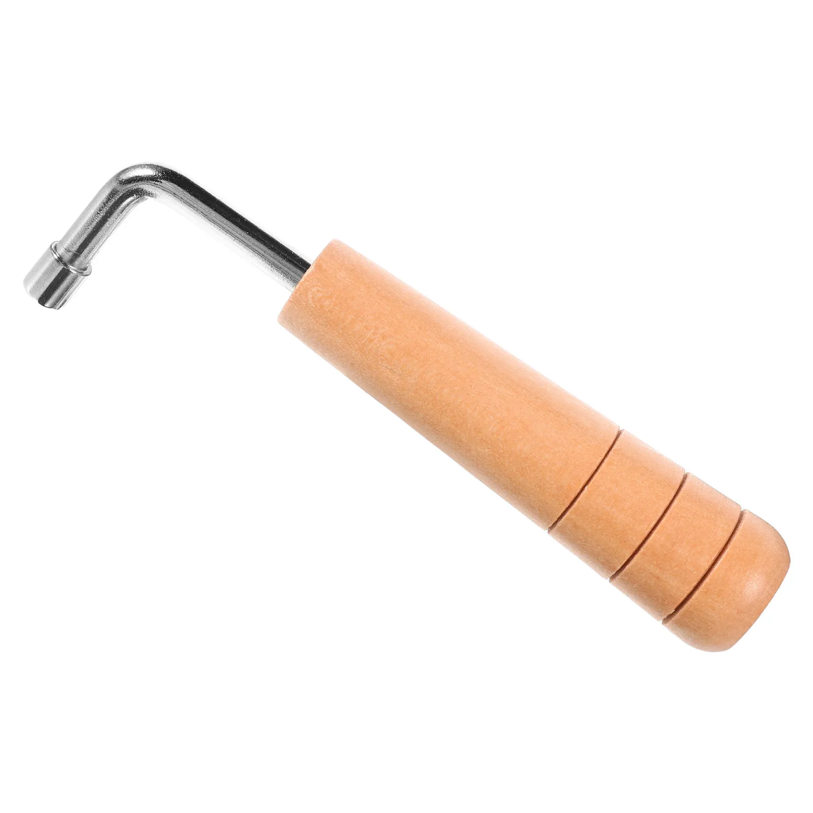 Wood Handle Lyre Harp Tuning Wrench Precision Four-Corner Internal Tool for String Adjustment Harp Tuning Equipment
