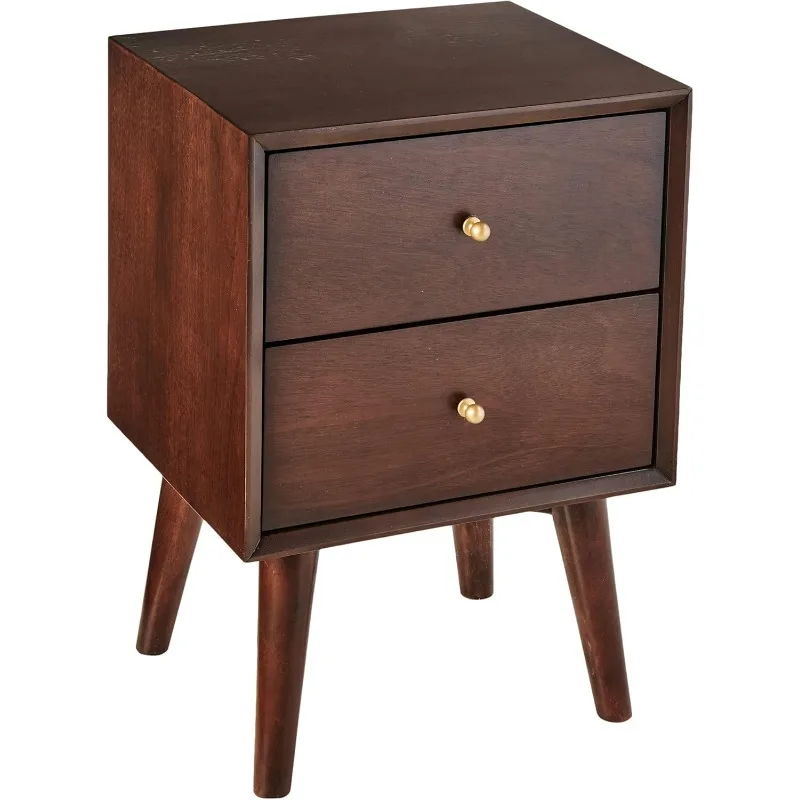 Wipe with Dry/Damp Cloth Furniture Flynn Nightstand Walnut