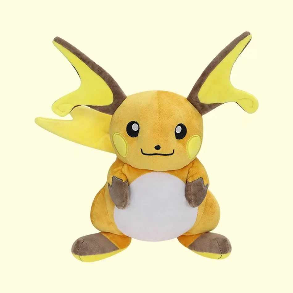12inch Large Raichu Plush - Evolved Form of Pikachu, Premium Quality Stuffed Doll with Official Tag, Pokémon Collectible Toy
