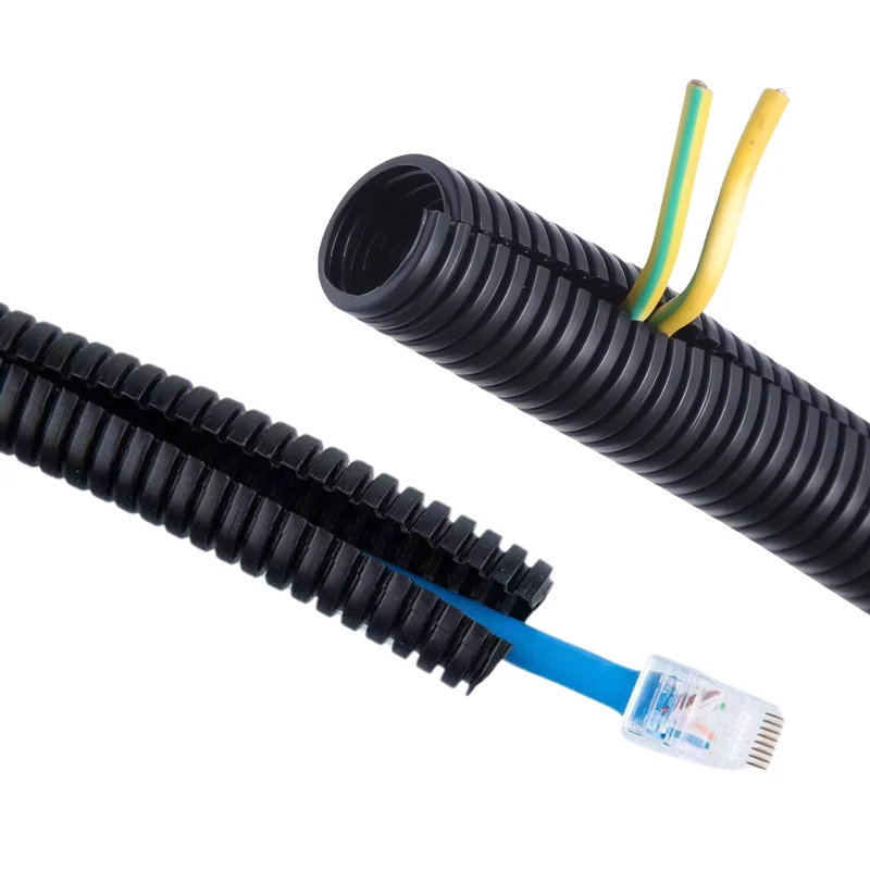 2M PP Corrugated Pipe Threaded Tube Insulated Corrugated Pipe Line Pipe Hose Threaded Hose Plastic Bellows Protective Sleeve
