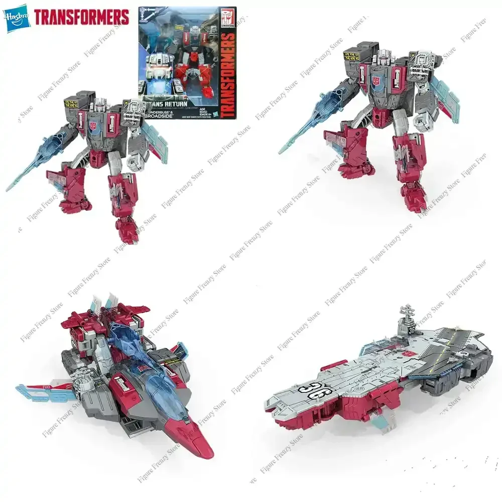 

Special Offer New Original Action Figure for Hasbro Transformers Titans Return Blunrbuss & Broadsi Voyager Class Mol Toy Gif