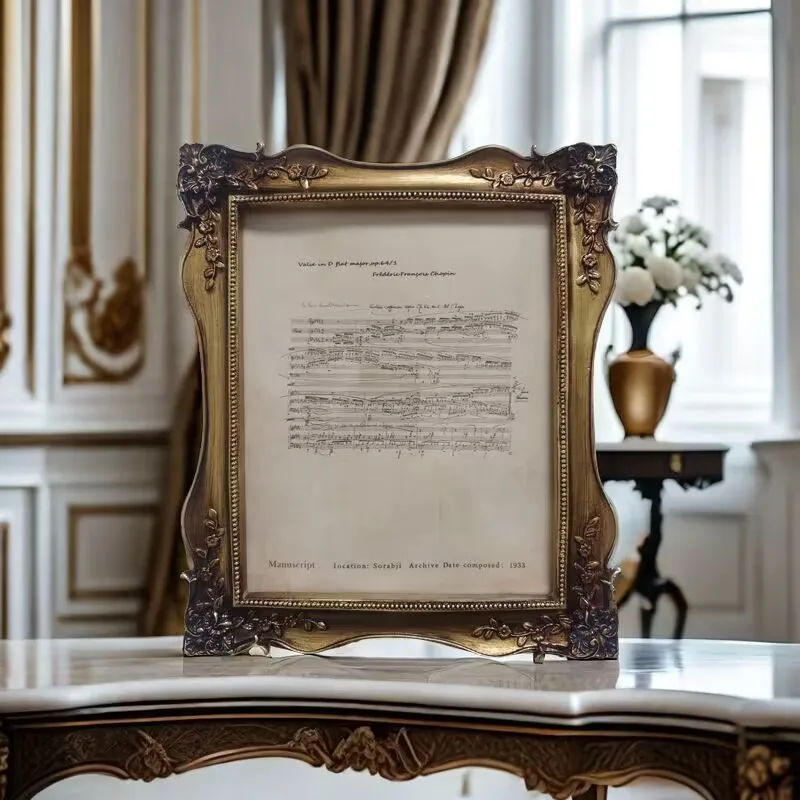 

Mutihome French Baroque Decorative Painting Living Room Hanging Painting French Bedroom Photo Frame Decoration Handmade Mirrors