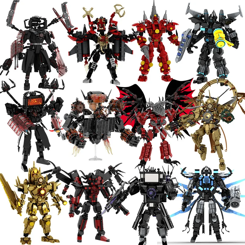 Skibidi Toilet Titan TV Man Speakerman Horror Game Bosses Camara بنة عروسة كارتون نموذج هدايا أعياد ميلاد الأطفال والهالوين