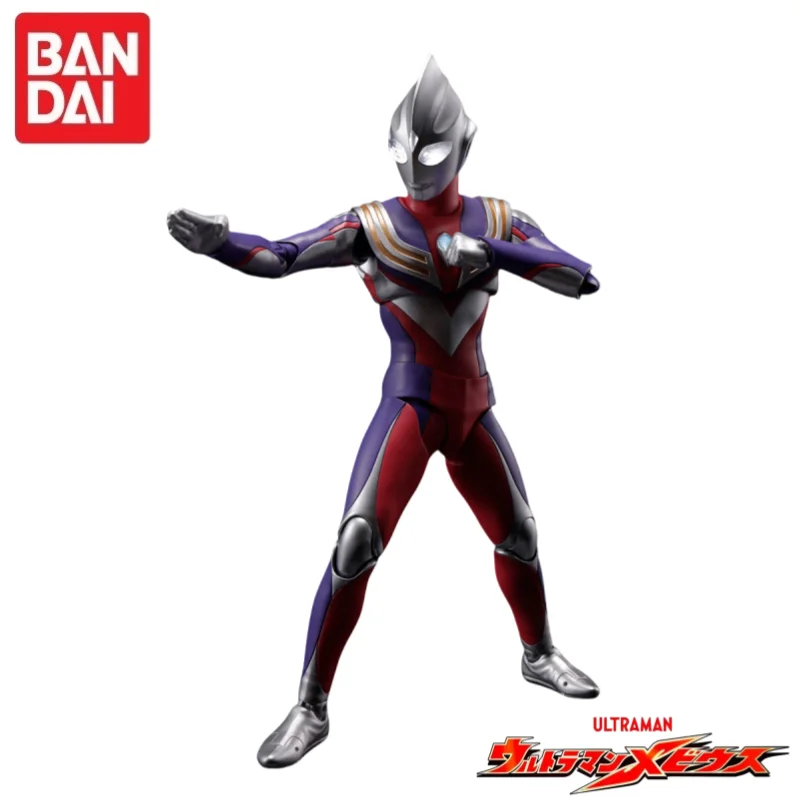 

In Stock Original Bandai True Bone Sculpting Ultraman Tiga Composite Type Anime Poseable Action Figure Model Action Collectible