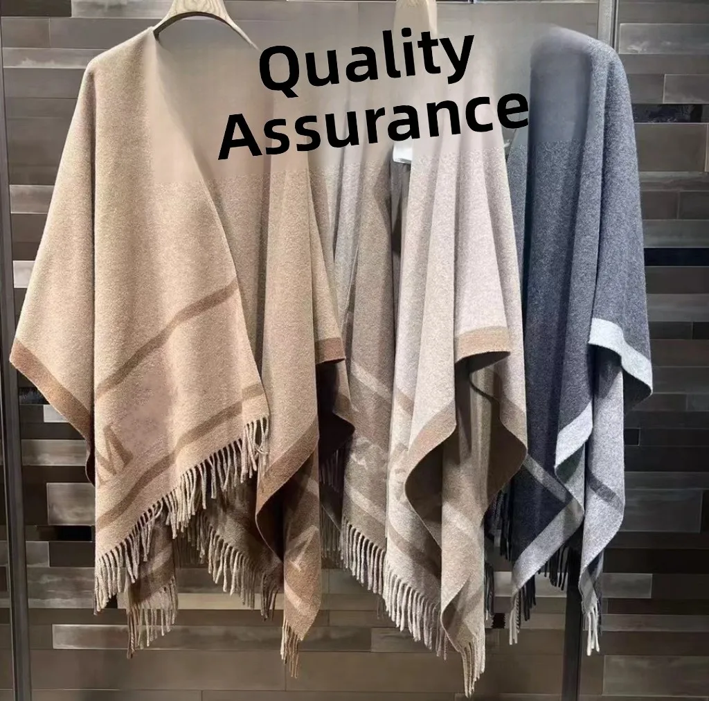 

High Quali Embroidered Woolen Scarf Coat for Women Winter Warmth Long Rectangular Korean Sle Letter Print Cowl Ne Wrap