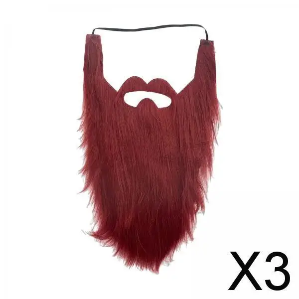 Novelty Long Beard Plush Costume Beard Disguise for Halloween Carnival Men Women Kids Cosplay Accessories