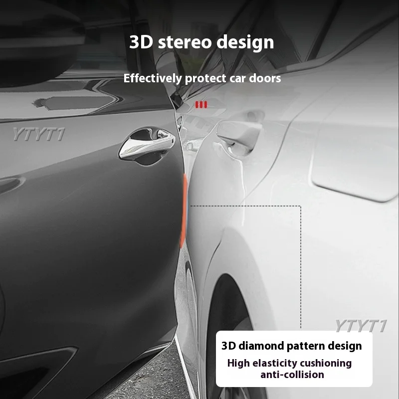 2025 Car Door Anti-Collision Strips Silicone Anti-Collision Stickers Scratch-Proof Protective Cover Car Interior Accessories