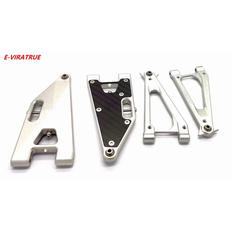 E-VIRATRUE 7075Aluminum Upper&Lower Suspension Arms For Losi RZR Rey/Baja Rey 1.0 1/10