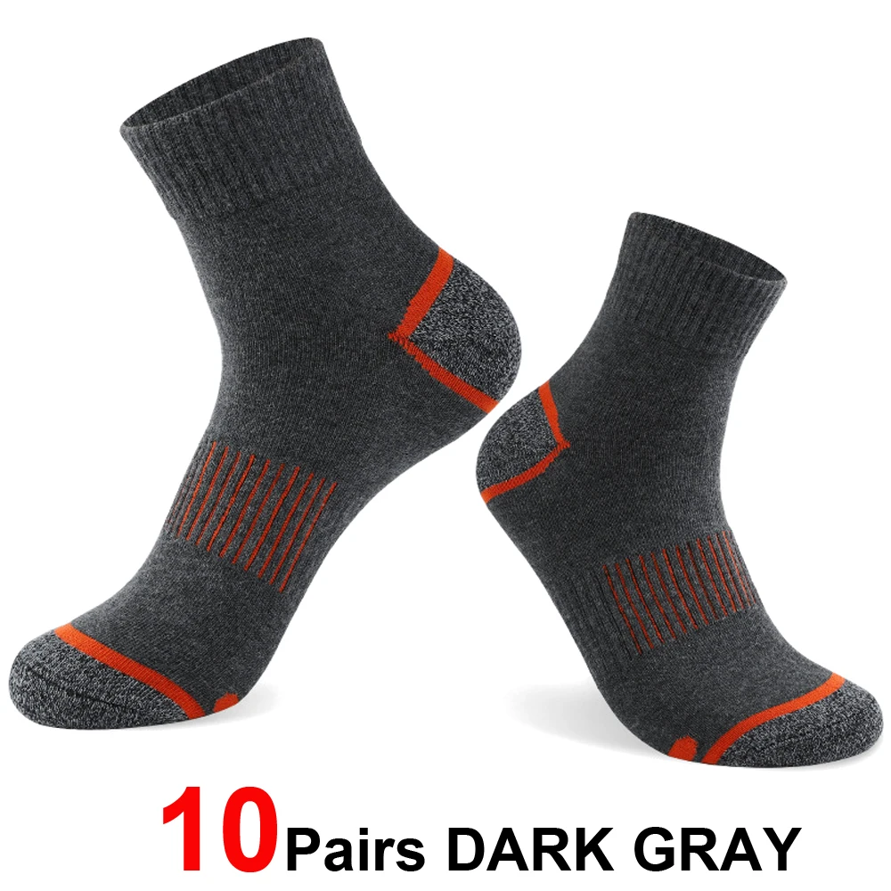 20 Paar Herren-Baumwollsocken-Set in großen Größen 38-45 – Lässige, atmungsaktive Sport- und Wintersocken in Schwarz – Bequeme, hochwertige gepolsterte Crew-Socken