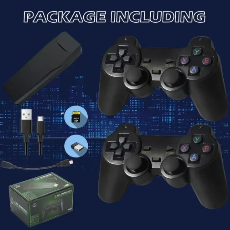 M8 فيديو ريترو لعبة وحدة التحكم المزدوج لوحة ألعاب لاسلكية التلفزيون لعبة عصا 4K HD 20000 الألعاب الكلاسيكية ريترو يده لعبة لاعب