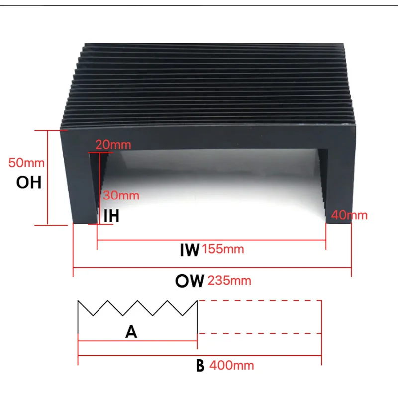 

Customized Accordion Dust Cover Bellows oil resistance
