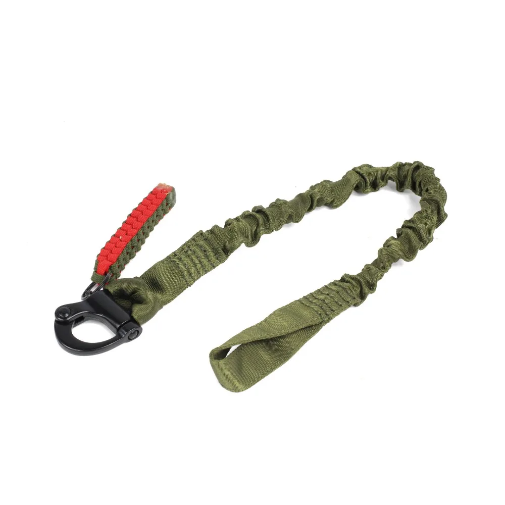 

Quick Release Climbing Protect Sling Bungee Strap Adjustable Safety Lanyard Metal Buckle 55cm Outdoor Nylon Rope Tools Gadgets