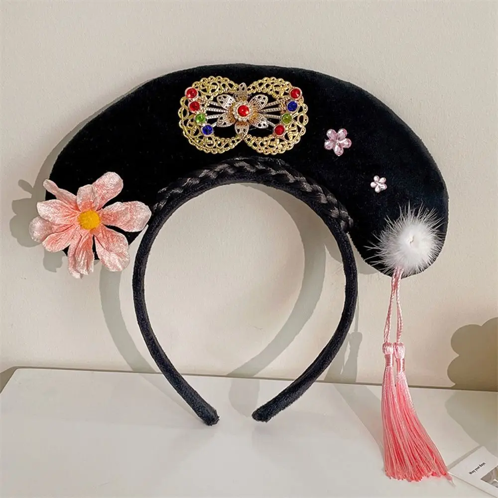 

Royal Court Headwear Flower Hanfu Headdress Hanfu Hair Hoop Antique Headband Chinese Style Headwear Ancient Style Headwear