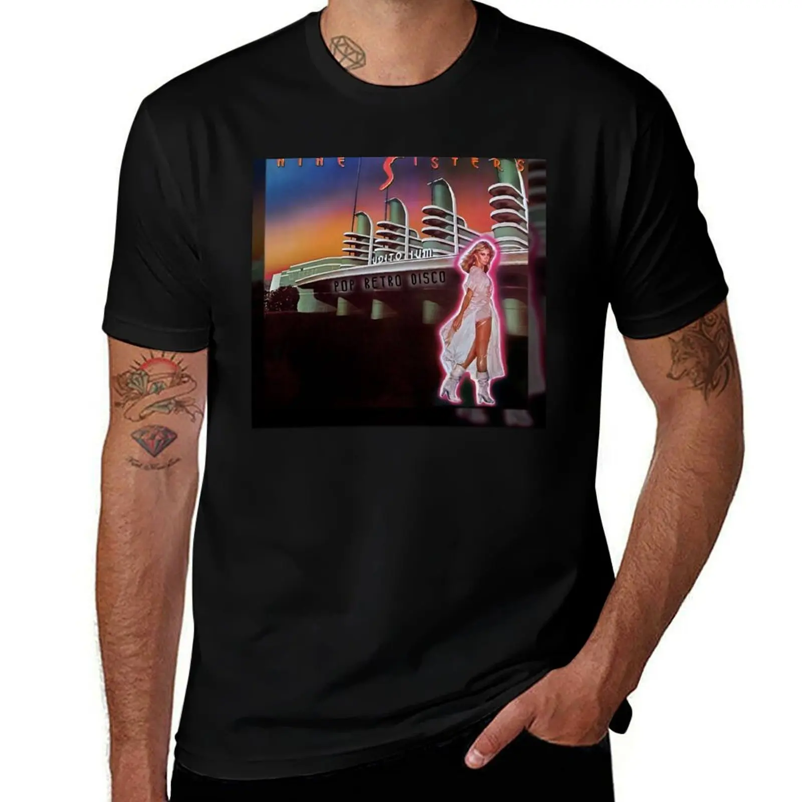 Xanadu The Nine Sisters - Olivia Newton-John - Designed by PopRetroDisco T-Shirt Fashion Simple Casual Tee Shirt T-Shirt