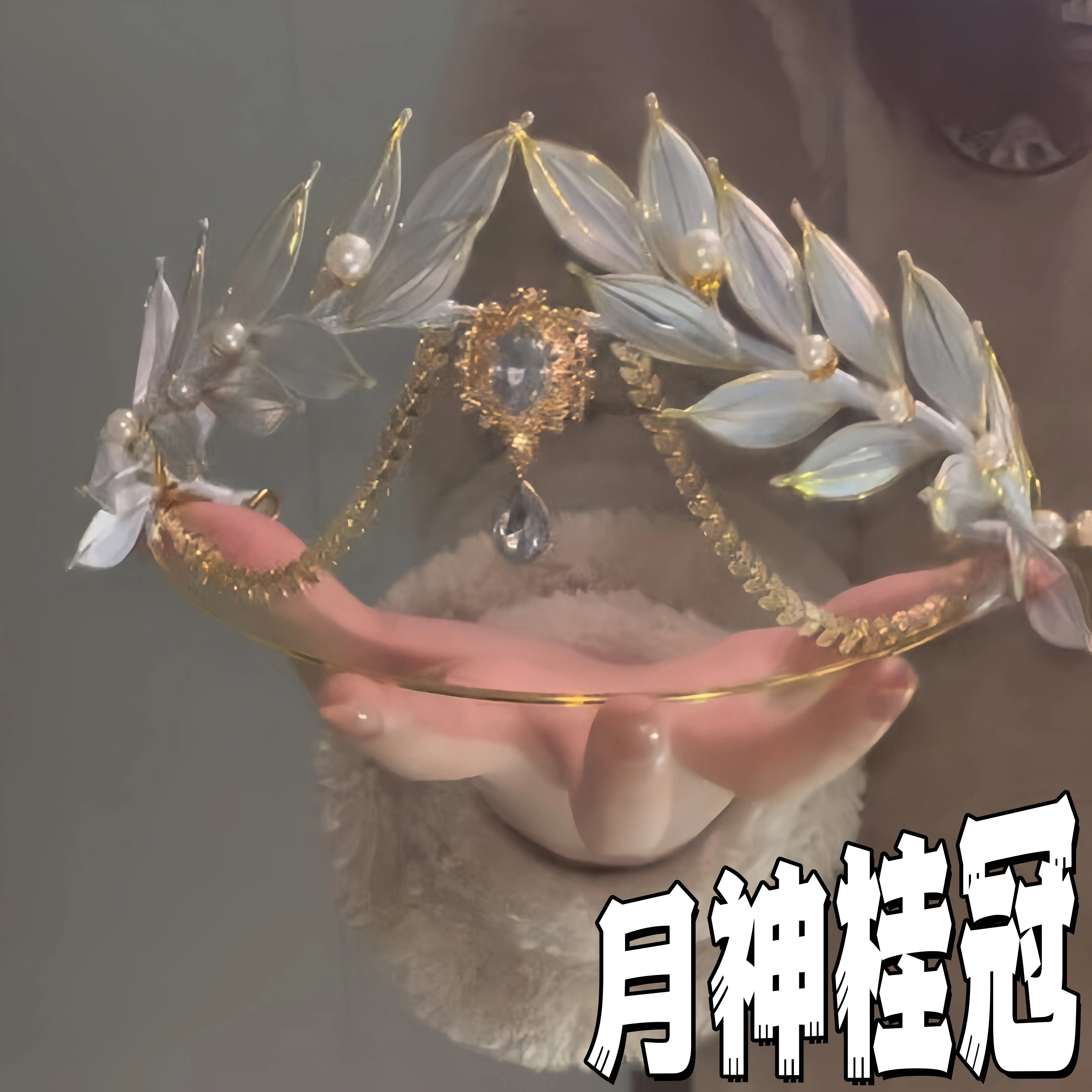 moon-god-laurel-hair-accessories-wrapped-flowers-homemade-handmade-diy-material-bag-crown-bracelet-headdress-couple