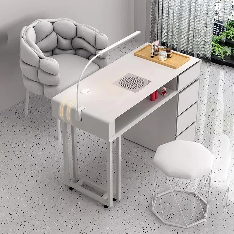 modern Nordic Salon Furniture Manicure Chair Nail Pedicure Nails Tables Professional Makeup Desk manicure tafel nail tables