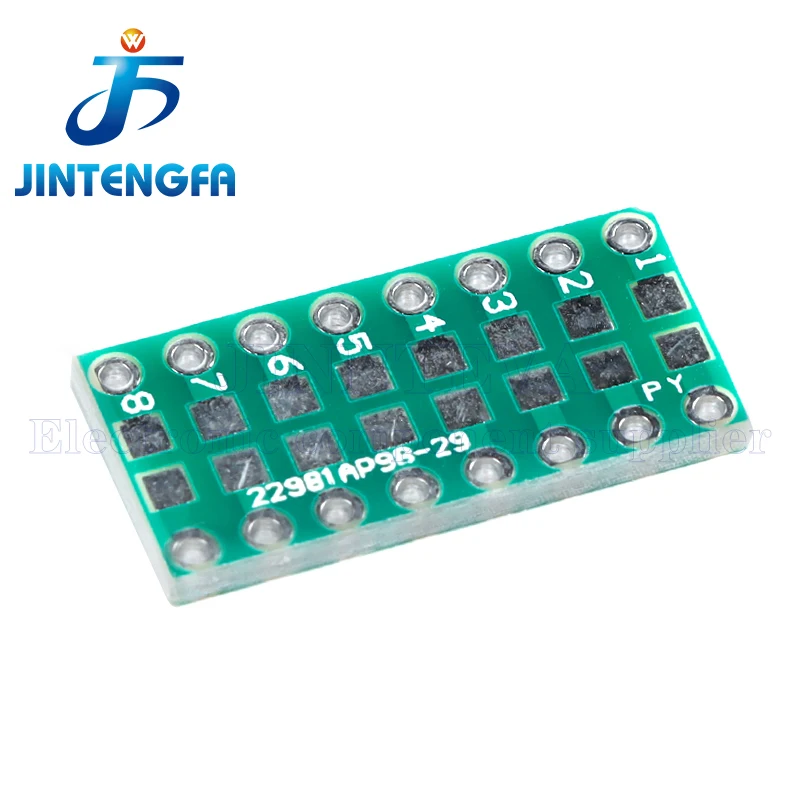 10PCS 0805 0603 0402 to DIP PCB Transfer Board DIP Pin Board Pitch Capacitance Resistance Adapter plate Conversion board