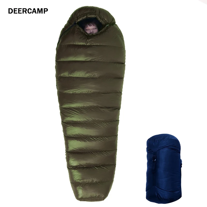 

Deercamp Duck Down Outdoor Camping Sleeping Bag Autumn Winter Cold Adult Waterproof Portable Hiking Travel Sleeping Mummy Bag