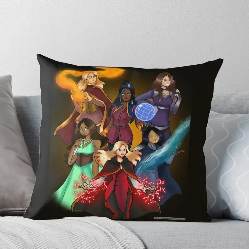 

KOTLC Girls Group Portrait Throw Pillow Anime Cushions For Children Sofa Pillow Cover pillow