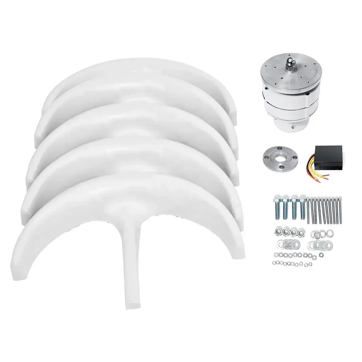 8000W 12V 24V Vertical Axis Wind Turbines Generator With Controller Lantern 5 Blades Motor Kit For Home Hybrids Street