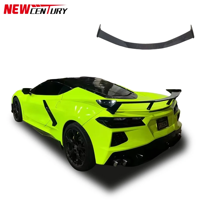

Заднее крыло из углеродного волокна C8 подходит для 2020+ Chevrolet Corvette C8 модифицированный спойлер заднего крыла из углеродного волокна