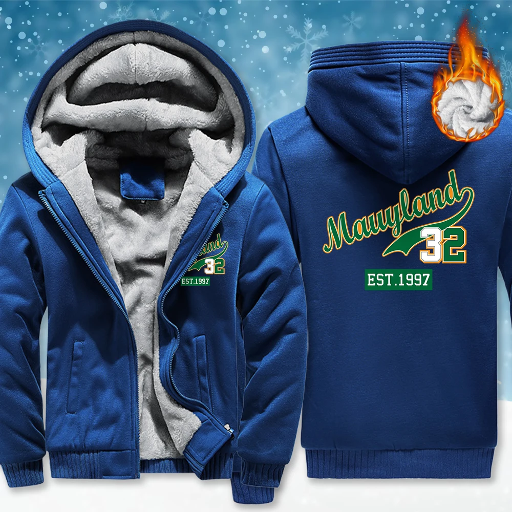 

Зеленые художественные слова и 32-принты, утепленные пальто на молнии для мужчин, повседневные универсальные винтажные свободные топы, зимняя теплая флисовая одежда для мужчин