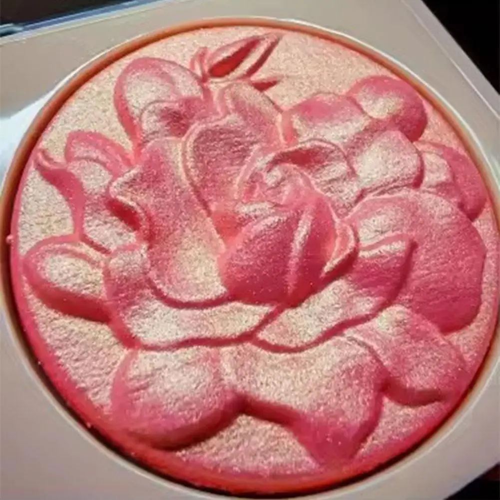 بودرة مكياج مجسمة طبيعية لامعة من Rose Glitter Brightening Contouring Blush Pearlescent Fine Sparkling Brightening #5