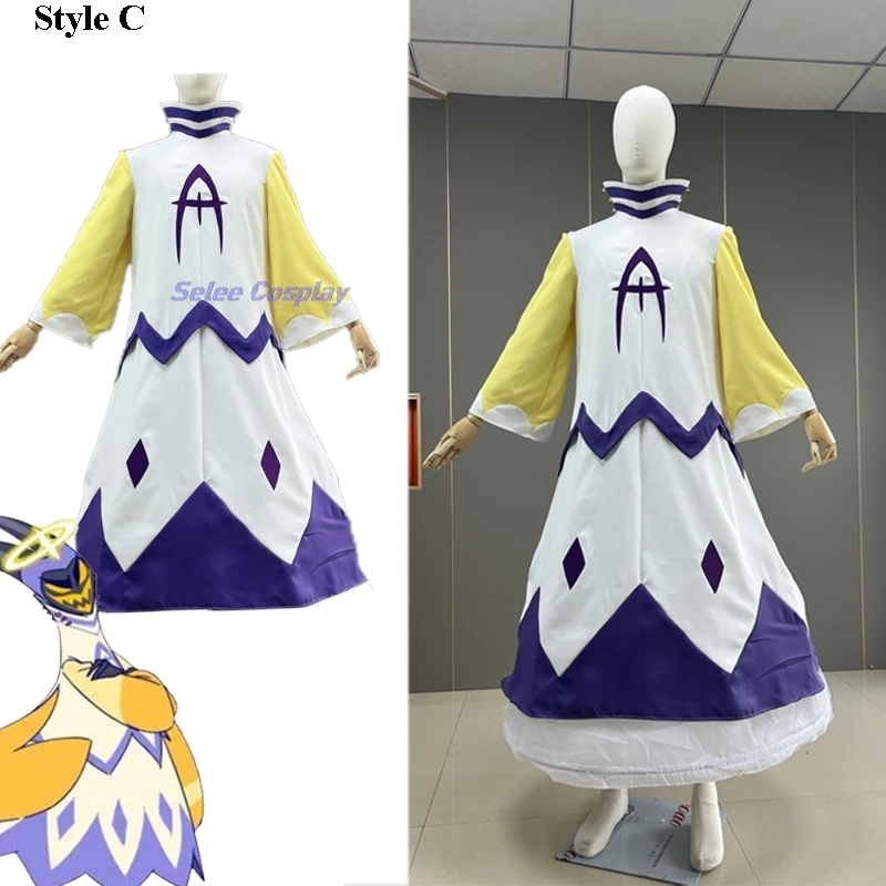 Hazbin Adam Cosplay Anime Hotel First Man Hat Angel Clothes Costume Suit Unisex Halloween Party Adult Kids Customized Handmade