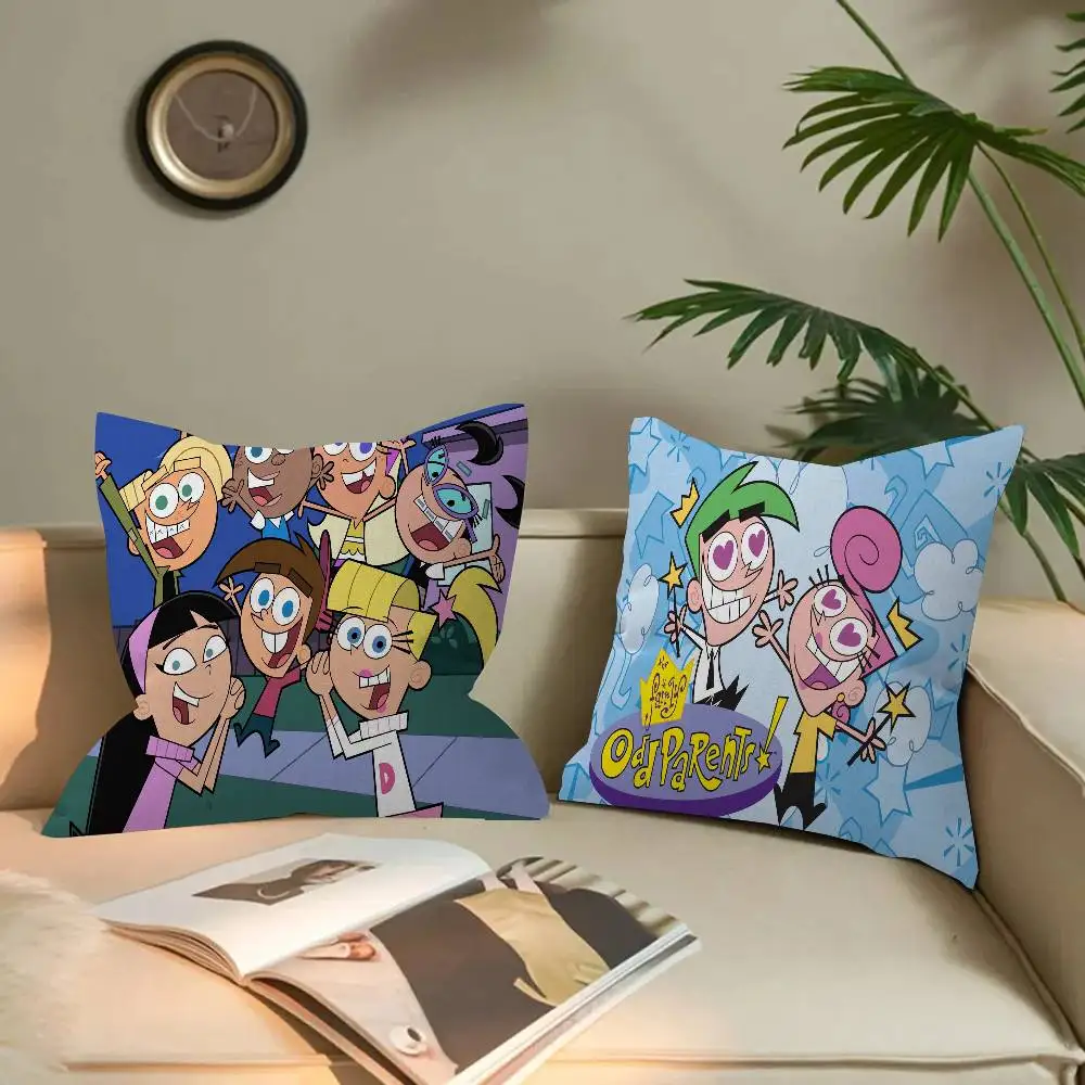 Cartoon The Fairly OddParentsS Cushion Cover Inches Farmhouse Decor Home Throw Pillow Covers for Couch Decorations