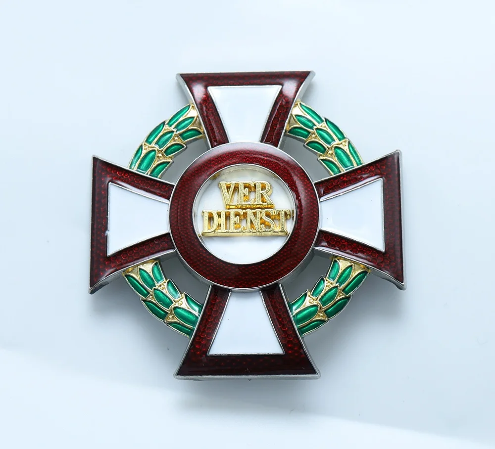Austrian Medal Merit Cross 1st Class with War Decoration Reproduction Historical Military Collectible Item