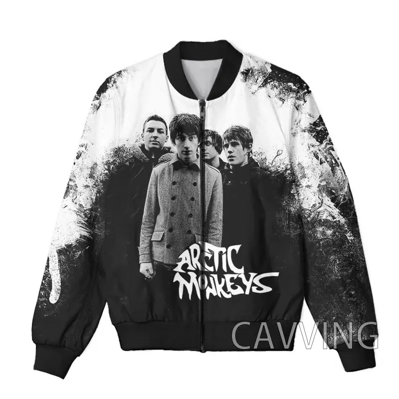 

New Fashion Women/Men's 3D Print Arctic Monkeys Zipper Bomber Jackets Men Overcoat Mens Coat Zip Up Jackets