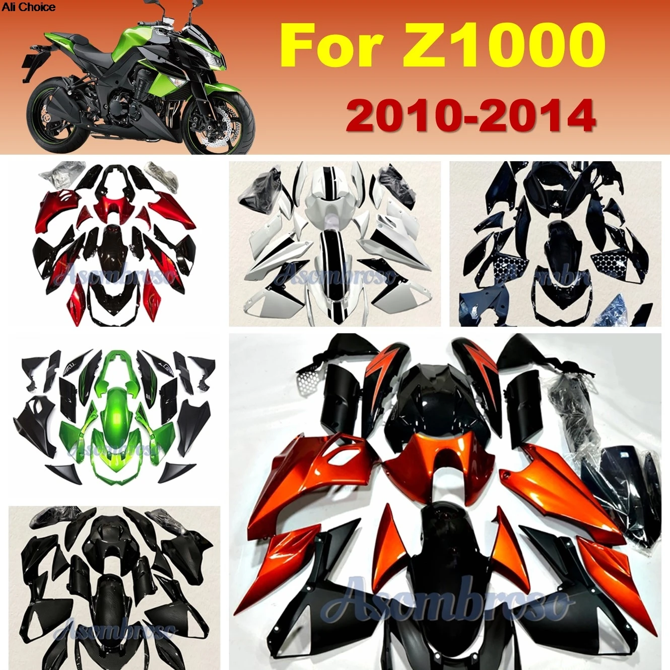 

Full Fairing kit For Z1000 2010 2011 2012 2013 2014 Street Motorcycle Parts Body Change Fairings set