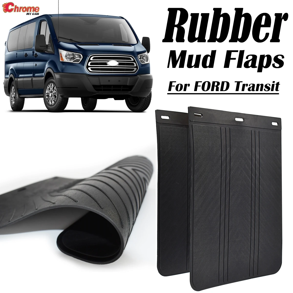 2PC Mud Flaps For Ford Ford Transit Connect Courier Custom Mk6 Mk7 Mk8 Camper Van Mudflaps Splash Guards Mudguards Accessories