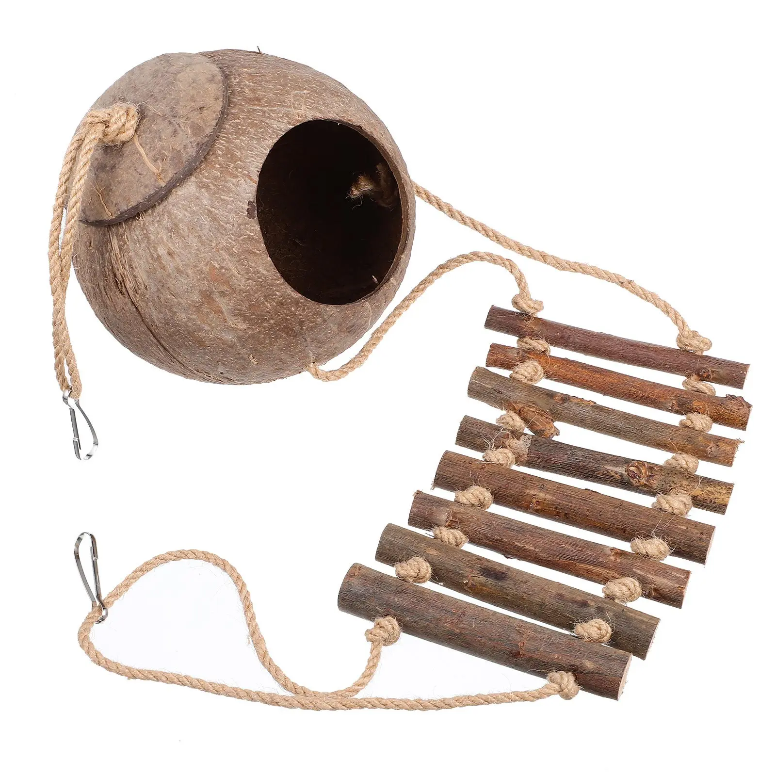 

Decorative Reptile Hideout Coconuts Shell Shelter for Lizard Turtle Frog Terrarium Ornament Reptile Hideout Lizard Hide Place