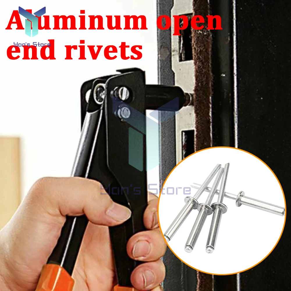 50 cái đinh tán đầu mở bằng nhôm đinh tán đầu vòm m2.4 M3.2 M4 m4.8 đinh tán ống xả trục gá bằng thép