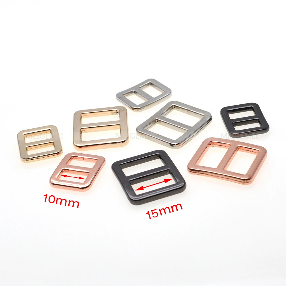 1pcs/pack Metal Mix Colors Curve Tri-Glide Slider Adjustable Buckle Belt buckle Metal buckle Strap clip Bra accessories