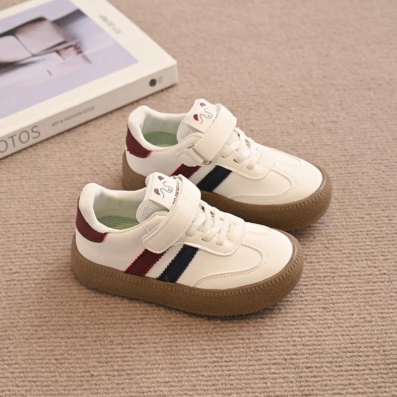 

Children's Training Shoes 2025 Autumn Fashion Boys Girls Sports Board Shoes Casual Girls White Shoes Soft Sole Baby Sneakers