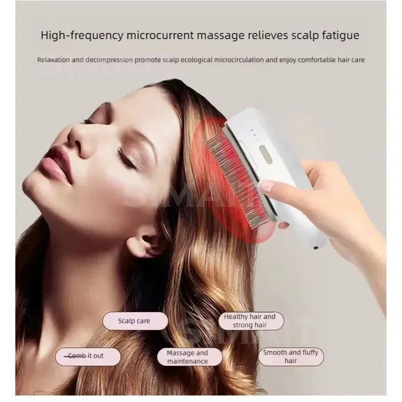 4-in-1 Scalp Massage Comb NIR Photon Hair Massager With Hair Oil Spray Head Spa Relaxation Home Scalp Care Treatment