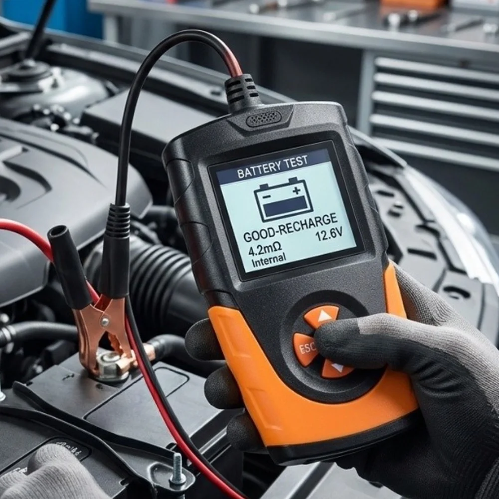 12V 24V Battery Testing Device for Lead-Acid Batteries in Cars Motorcycles Forklifts and Other Vehicle Applications