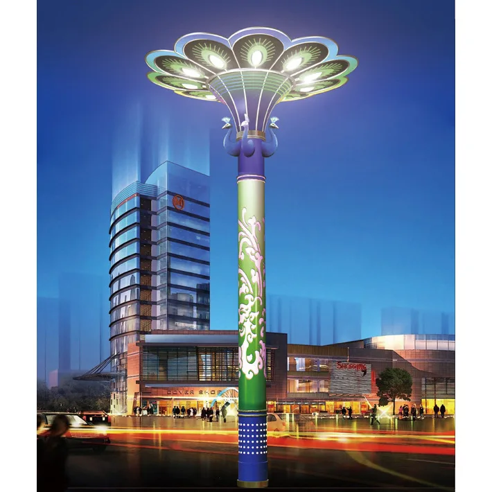 

Outdoor LED Street Lights Garden and Municipal Road Landscape Lights IP66 Rated for Community Garden 3m-5m Courtyard Lighting