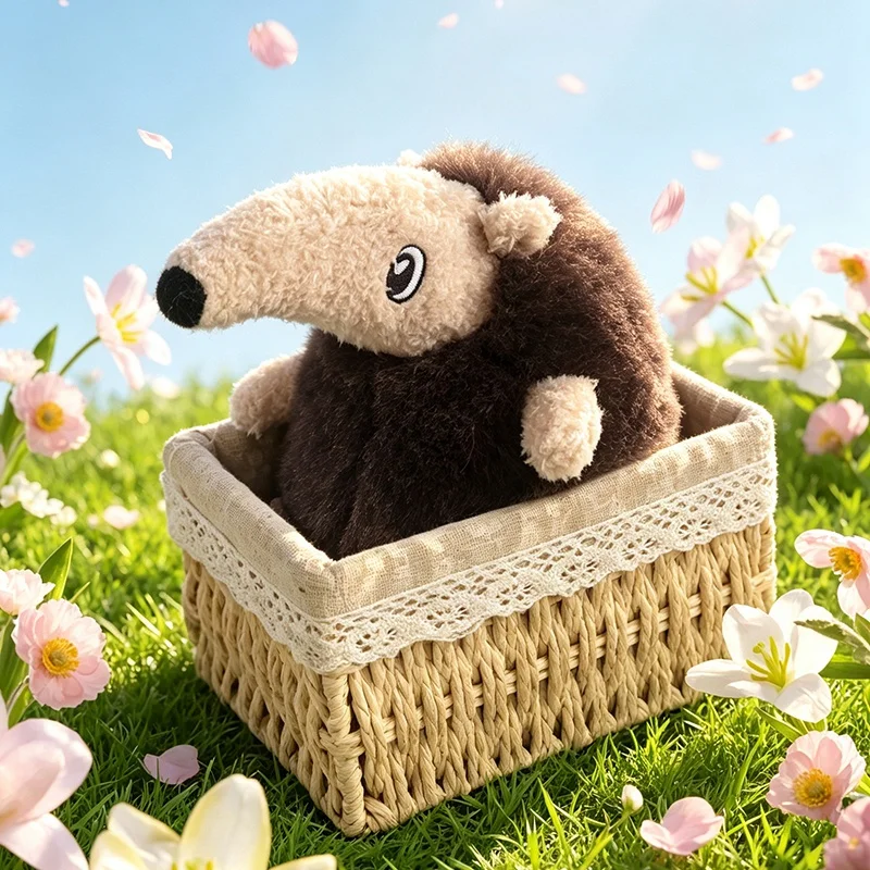 Ultra Soft Fluffy Colorful Anteater Plush Toy Cute Stuffed Animal Doll Kids Adults Cozy Bedroom Sofa Decor Perfect Birthday Gift