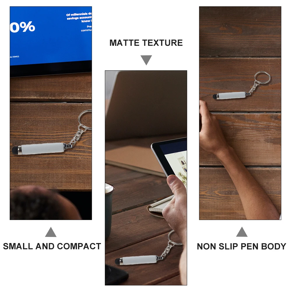 

5 Pcs Pen for Tablet Touch Screen Stylus Pens Keychain Touchscreen Metal