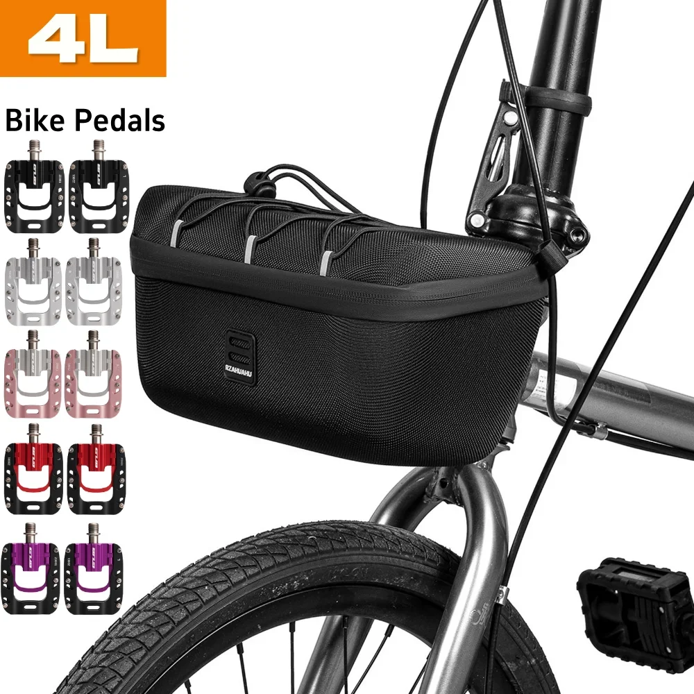 Fahrrad-Lenkertasche 4L EVA Hartschalen-Faltbare Fahrrad-Vorderradtasche mit Schnellverschluss für Brompton / JAVA NEO Faltrad