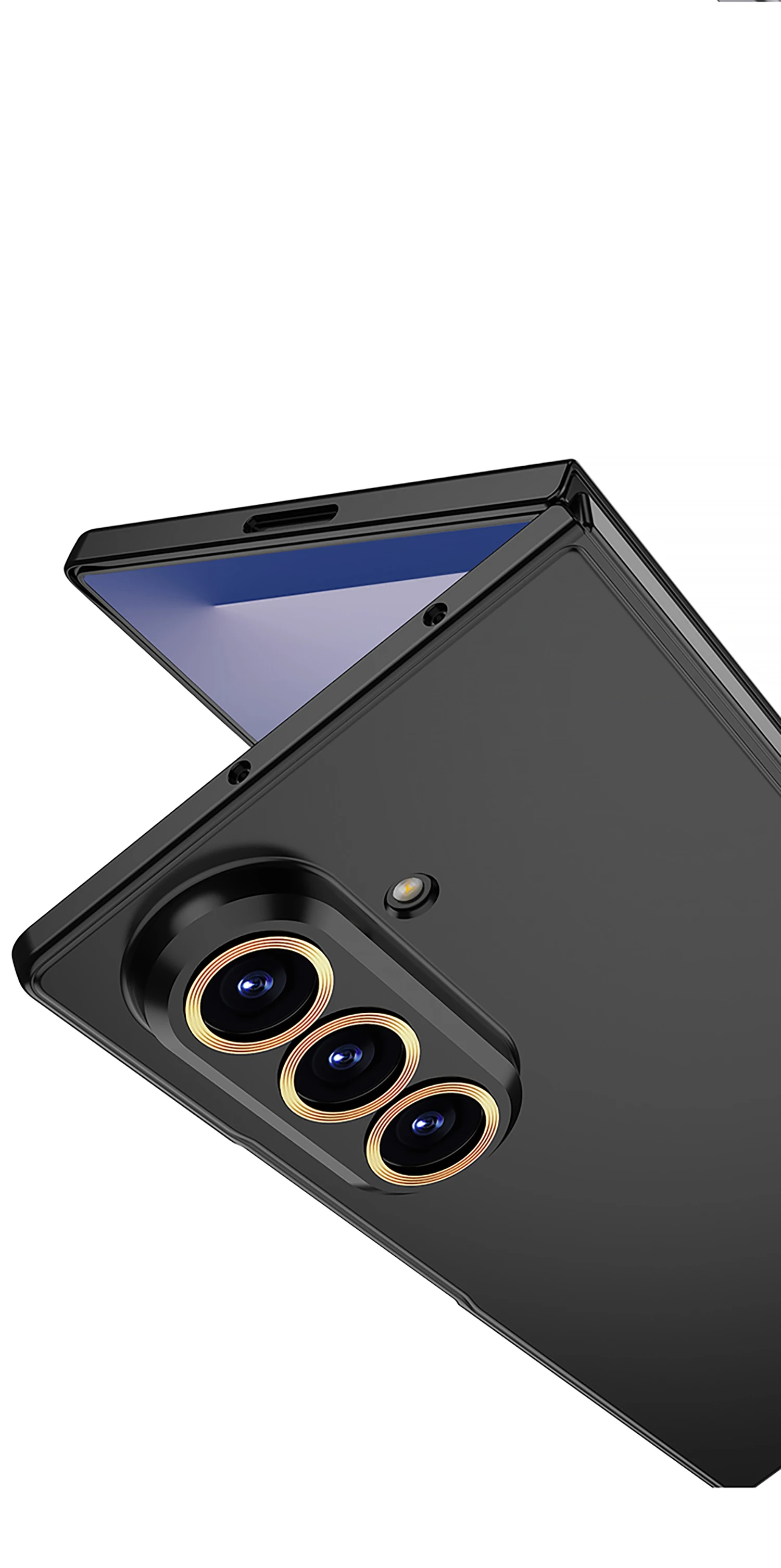 Luxuriöse, modische, ultradünne Hülle für Samsung Galaxy Z Fold 8 Ultra 7 6 5G mit Displayschutzfolie aus Glas, matte Schutzhülle – Detail 9