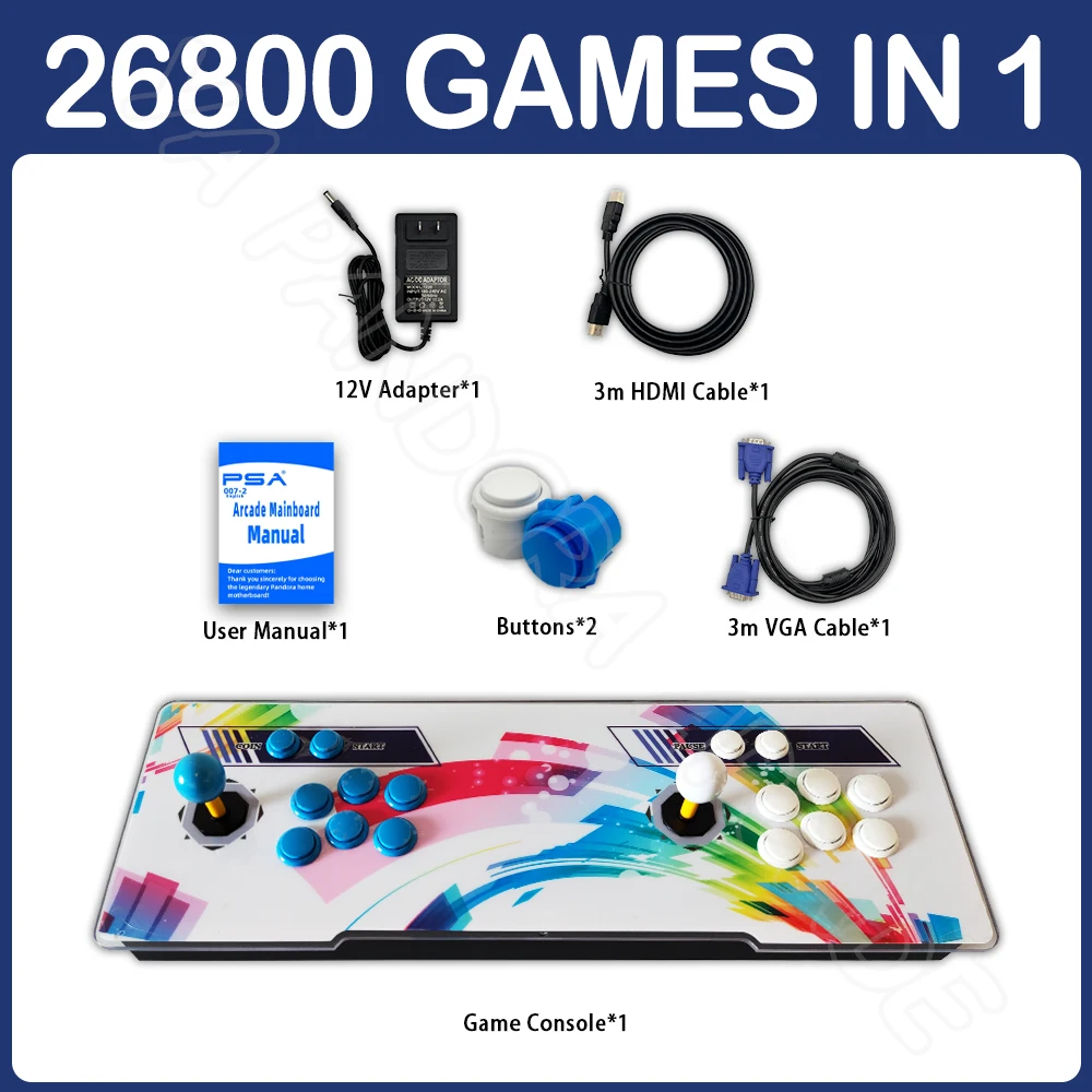 ゲーム筐体　クラシカルアーケードゲームステーション　2000in1  パンドラボックス 26800 in 1 最新パンドラ DX プラスボックスレトロアーケードゲーム機