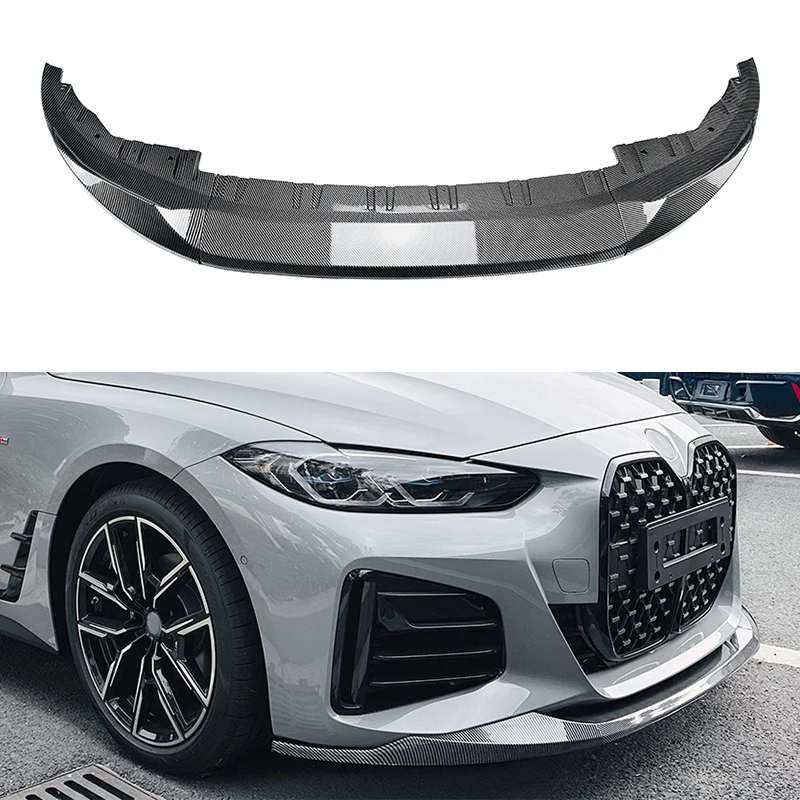 

Front Bumper Lip Spoiler For BMW 4 Series G26 M Sport 2020-2023 Front Bumper Protector Lower Blade Splitter Car Styling