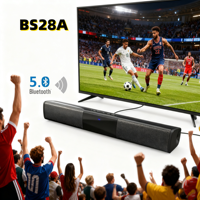 Powerful Bluetooth Soundbar Heavy Bass Subwoofer Stereo Surround Sound Home Cinema/TV/Computer/Car FM Radio Support RCA/AUX/TF